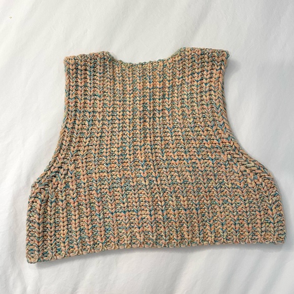 NWT  Free People crochet hoopla vest knit crop tank - Picture 8 of 11